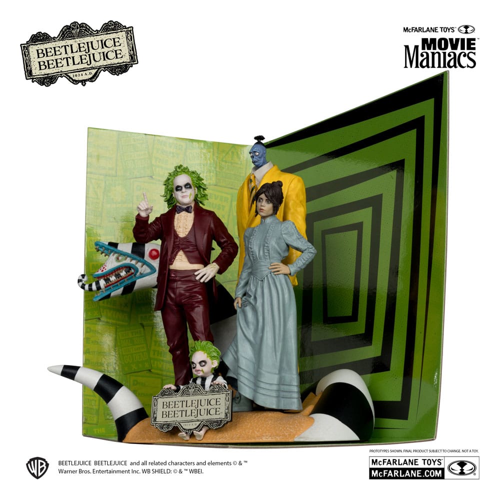 Beetlejuice Beetlejuice Movie Maniacs PVC Statuen 4er-Pack 15 cm