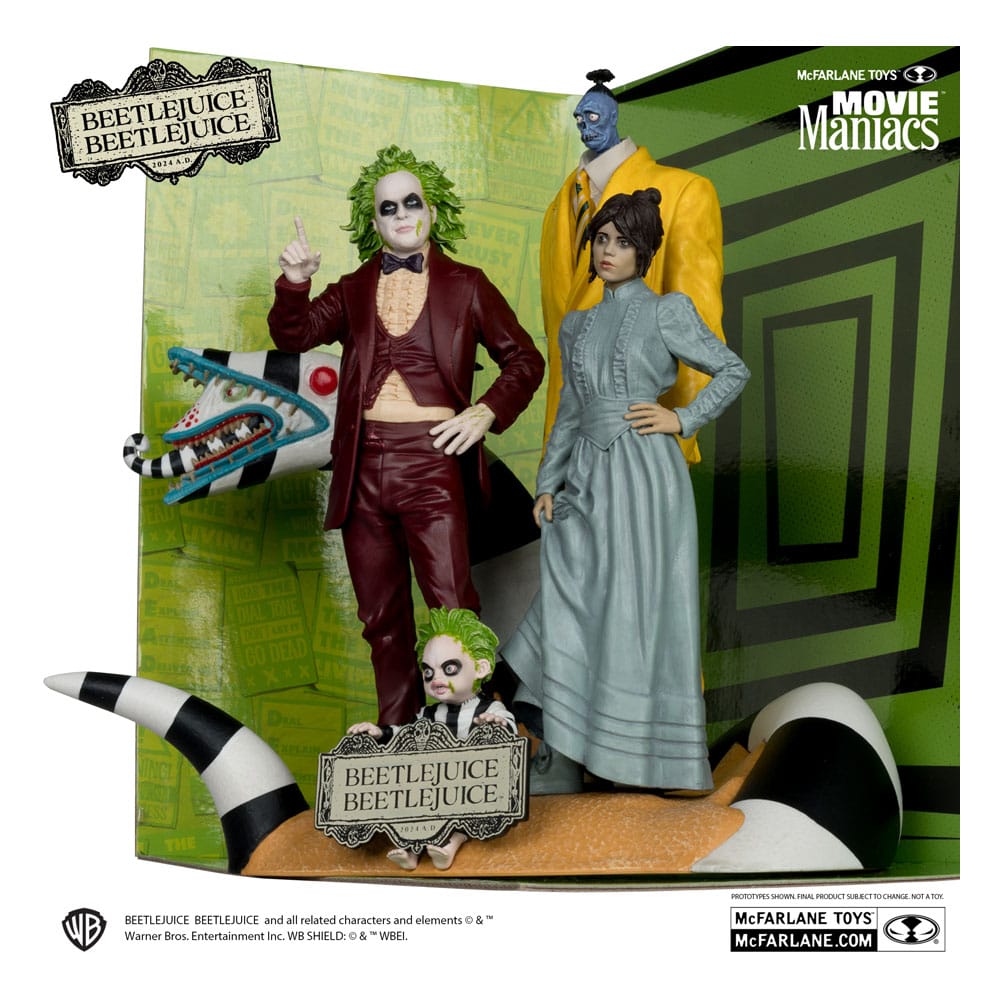 Beetlejuice Beetlejuice Movie Maniacs PVC Statuen 4er-Pack 15 cm