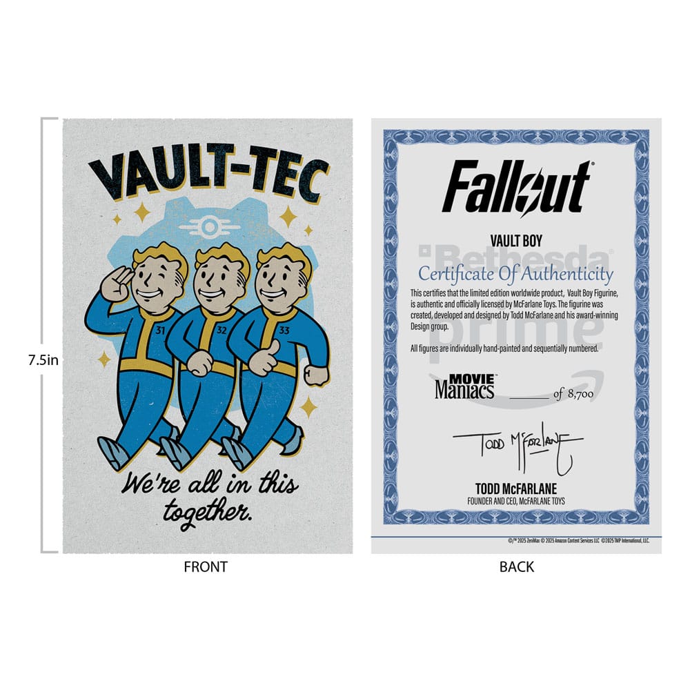 Fallout Movie Maniacs Actionfigur Vault Boy Version 1 14 cm