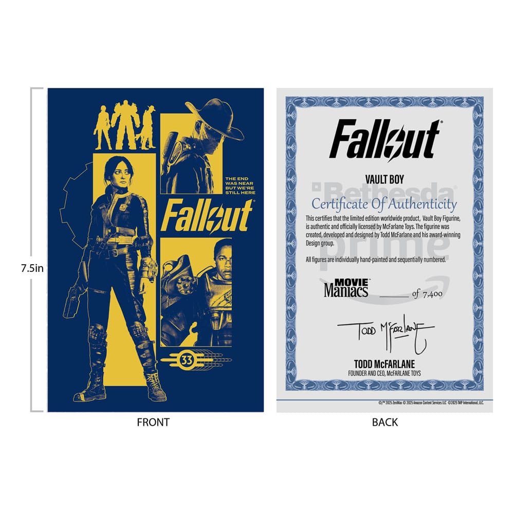 Fallout Movie Maniacs Actionfigur Vault Boy Version 3 14 cm