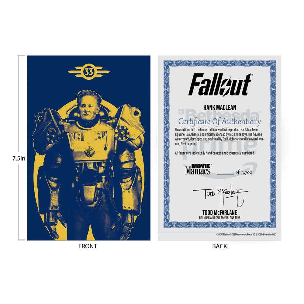 Fallout Movie Maniacs Actionfigur Hank Maclean (Season 2) (Red Platinum Edition) 17 cm