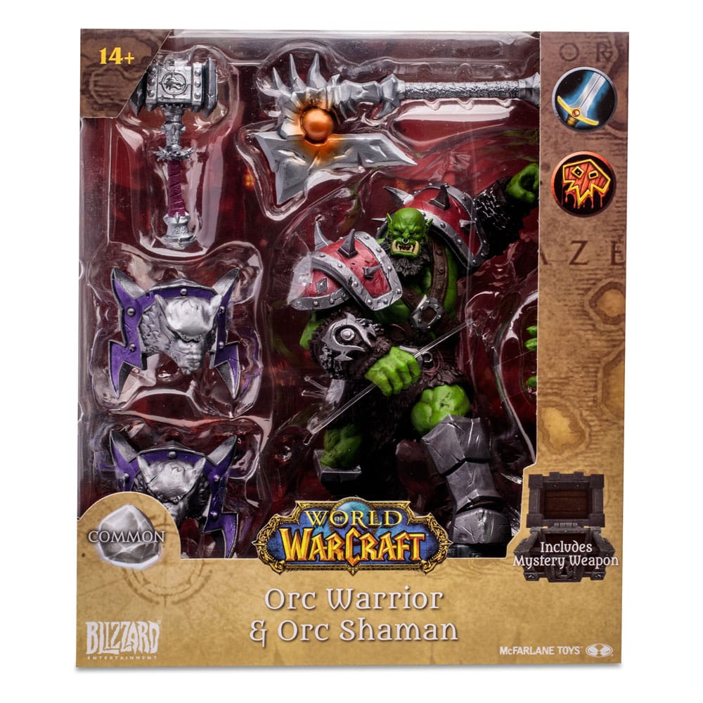 World of Warcraft Actionfigur Orc: Shaman / Warrior 15 cm