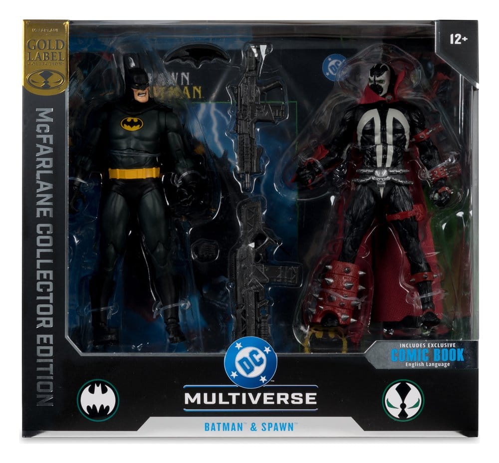 DC Multiverse McFarlane Collector Edition Actionfiguren 2er-Pack Batman & Spawn (Gold Label) 18 cm