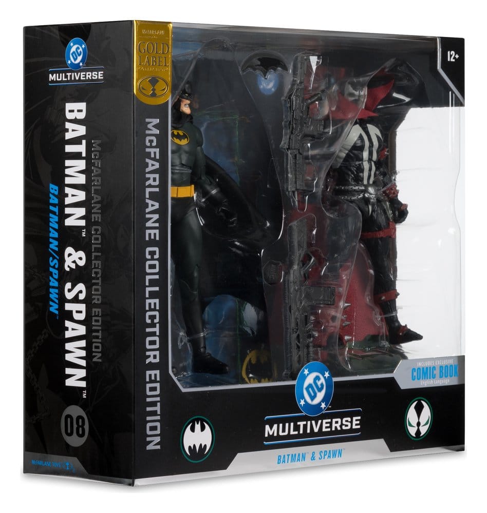 DC Multiverse McFarlane Collector Edition Actionfiguren 2er-Pack Batman & Spawn (Gold Label) 18 cm
