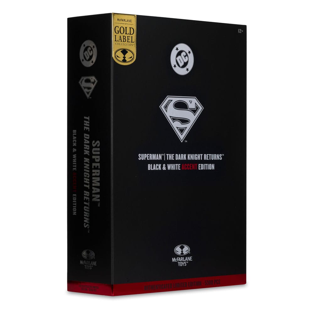 DC Multiverse Actionfigur Superman (The Dark Knight Returns) (Black & White Accent Edition) (Gold Label) 18 cm
