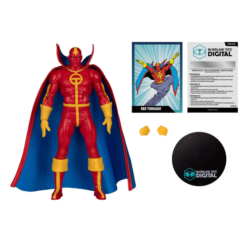 DC Direct McFarlane Toys Digital Actionfigur Red Tornado (Bronze Age) 18 cm