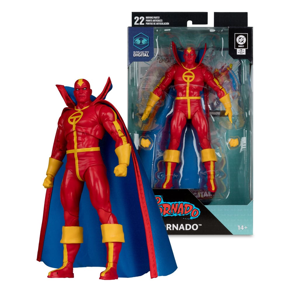 DC Direct McFarlane Toys Digital Actionfigur Red Tornado (Bronze Age) 18 cm