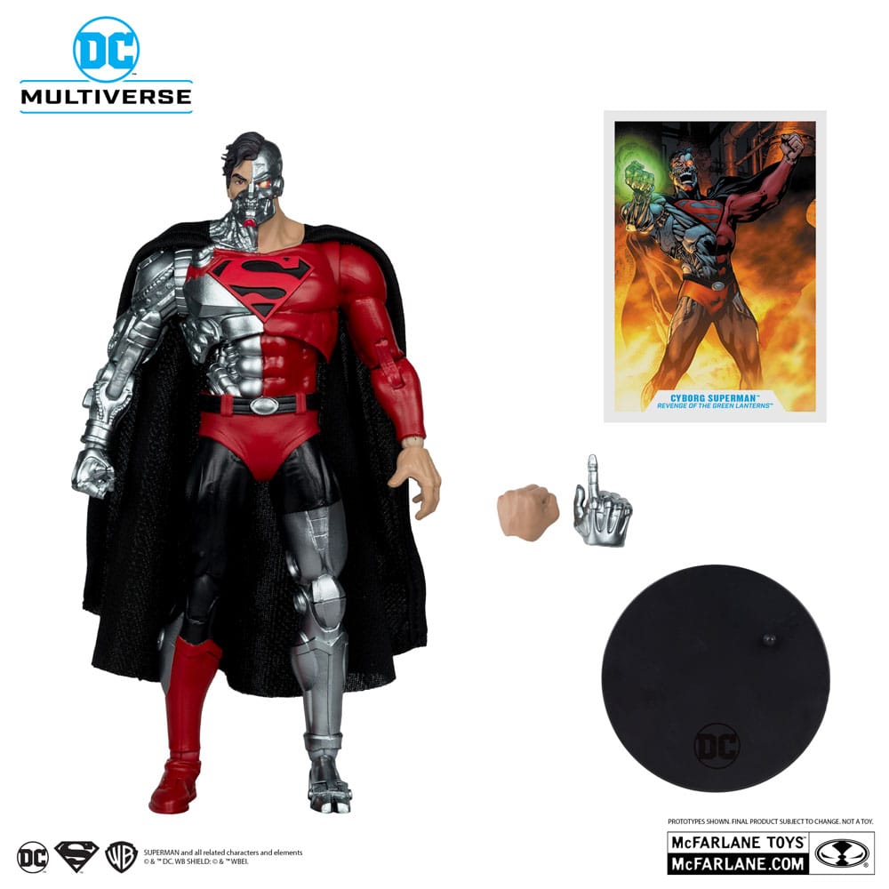 Revenge of the Green Lanterns DC Multiverse Actionfigur Cyborg Superman (Gold Label) 18 cm