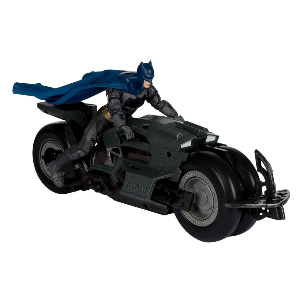 The Flash DC Multiverse Fahrzeug Batcycle with Batman 
