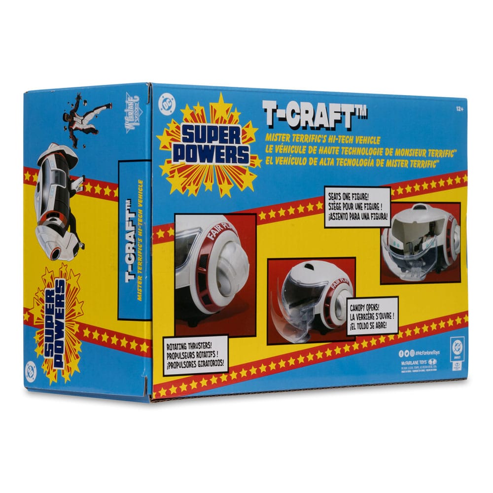 Superman (2025) DC Direct Super Powers Actionfigur mit Fahrzeug Mr. Terrific & T-Craft