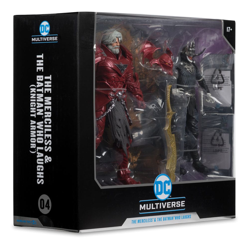 DC Multiverse McFarlane Collector Edition Actionfiguren 2er-Pack #04 Batman who laughs (Knight Armor) & Merciless (Dark Multiverse)  18 cm