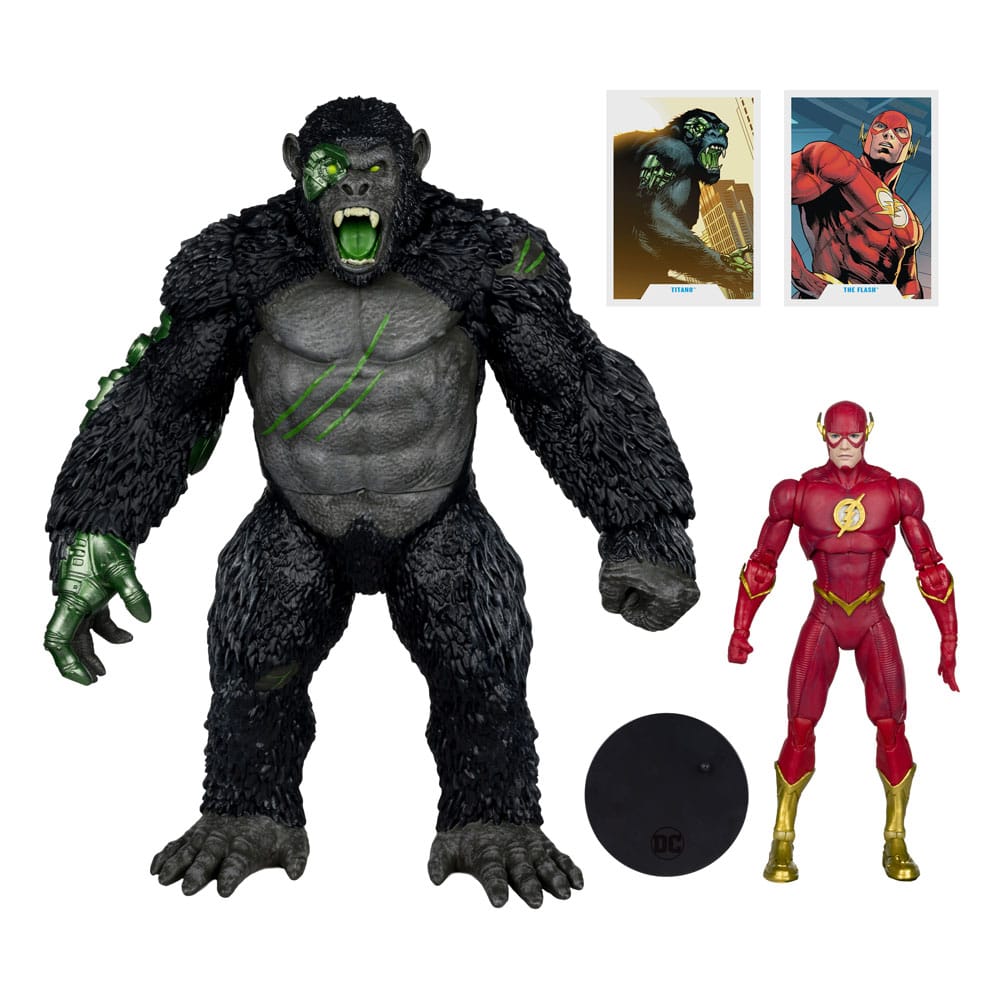 DC Multiverse Actionfiguren 2er-Pack Flash vs. Titano 18 cm