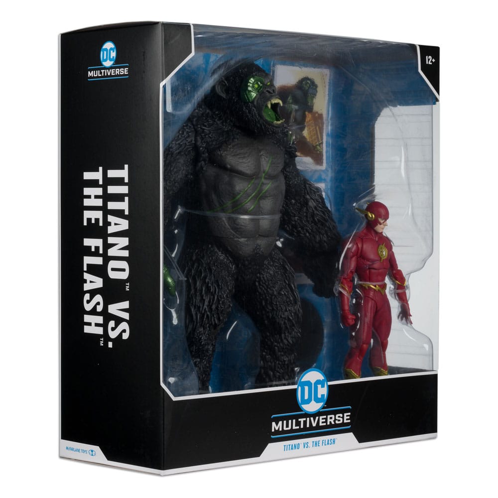 DC Multiverse Actionfiguren 2er-Pack Flash vs. Titano 18 cm