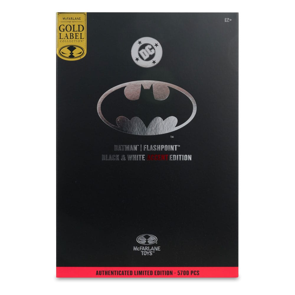 DC Multiverse Actionfigur Batman (Flashpoint) (Black & White Accent Edition) (Gold Label) 18 cm