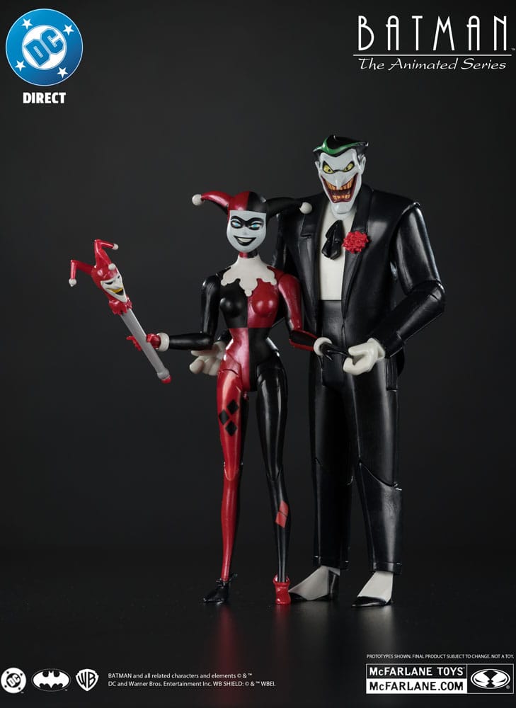 Batman: The Animated Series DC Direct Actionfiguren Harley Quinn & The Joker (Mad Love) (Gold Label) 18 cm