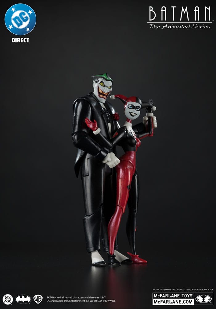 Batman: The Animated Series DC Direct Actionfiguren Harley Quinn & The Joker (Mad Love) (Gold Label) 18 cm
