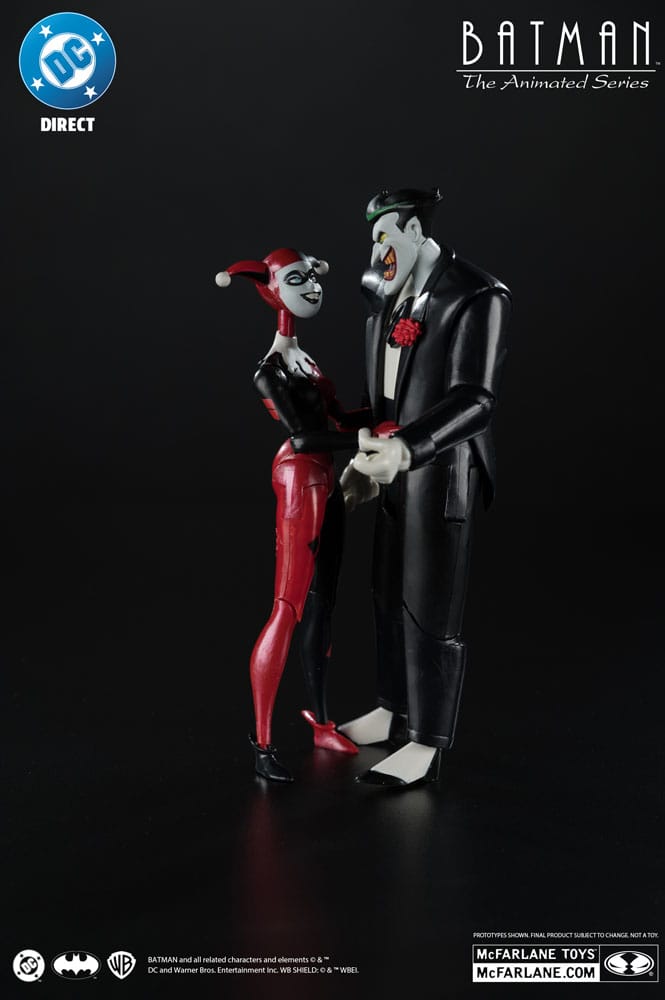 Batman: The Animated Series DC Direct Actionfiguren Harley Quinn & The Joker (Mad Love) (Gold Label) 18 cm