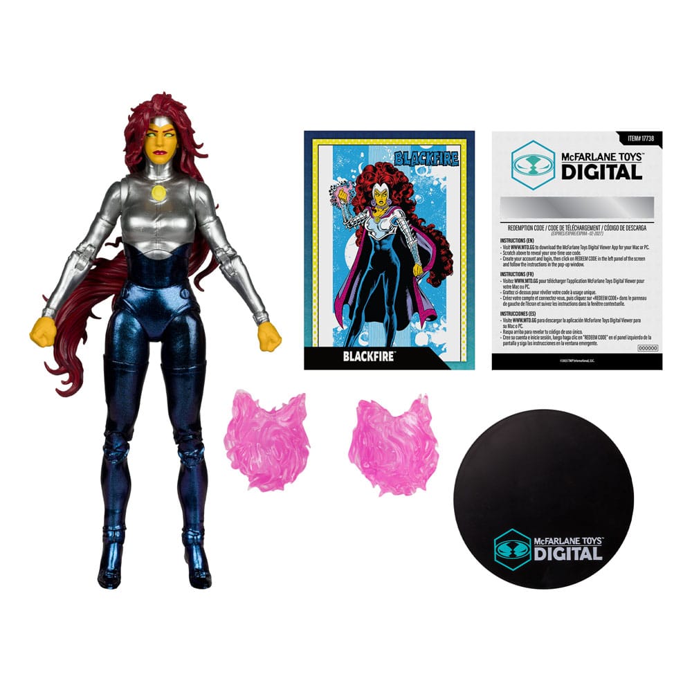 DC Direct McFarlane Toys Digital Actionfigur Blackfire (The New Teen Titans) 18 cm