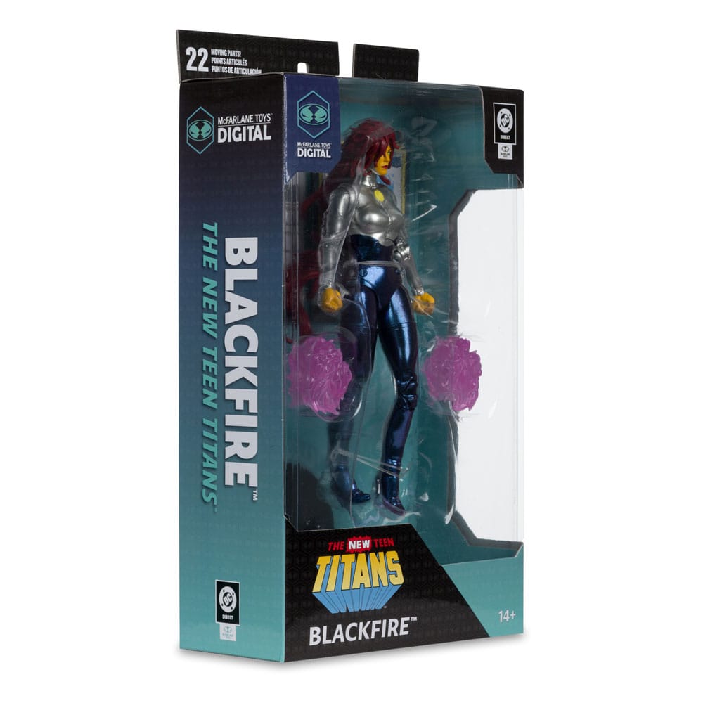 DC Direct McFarlane Toys Digital Actionfigur Blackfire (The New Teen Titans) 18 cm
