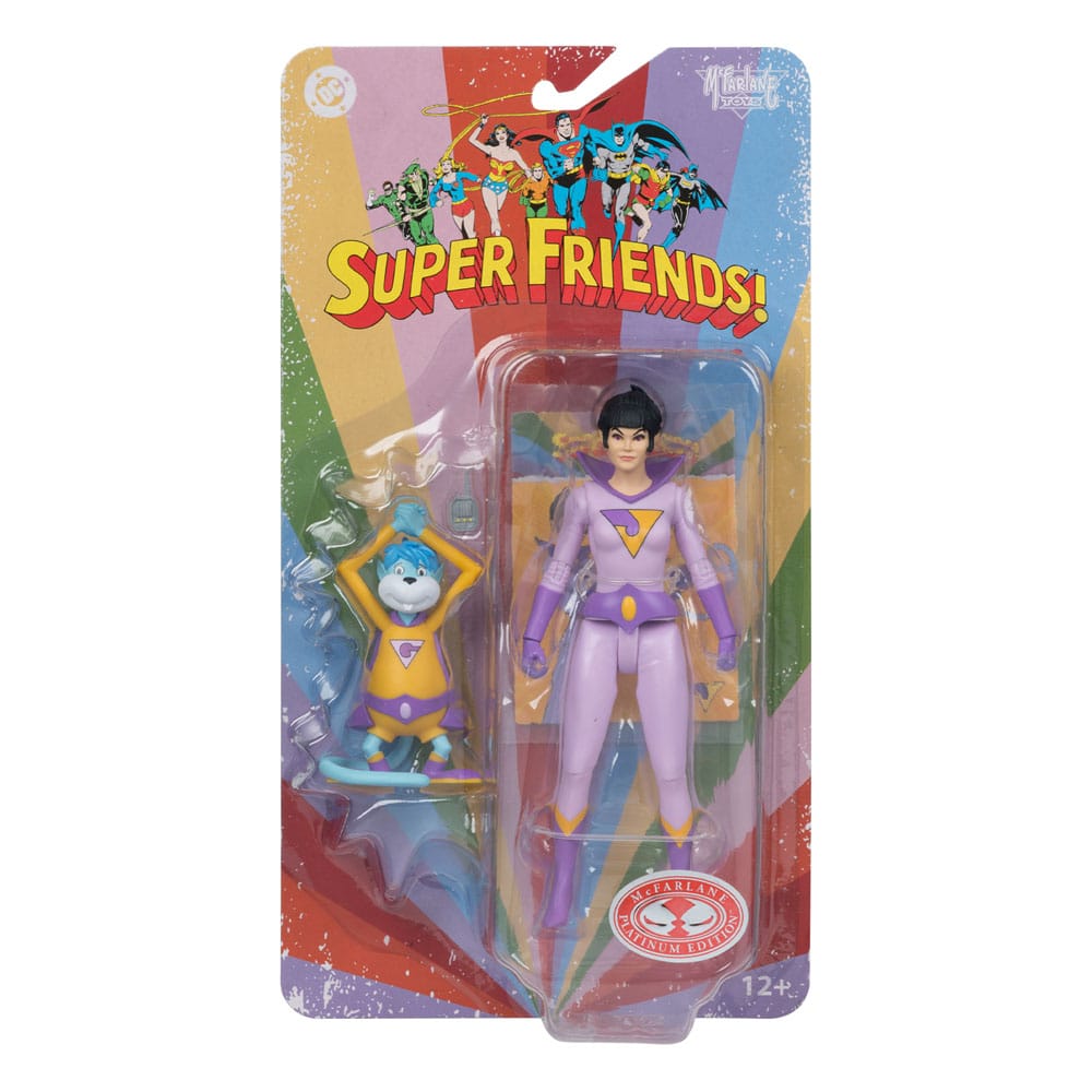 DC Retro Super Friends Actionfigur Jayna & Gleek (Red Platinum Edition) 15 cm