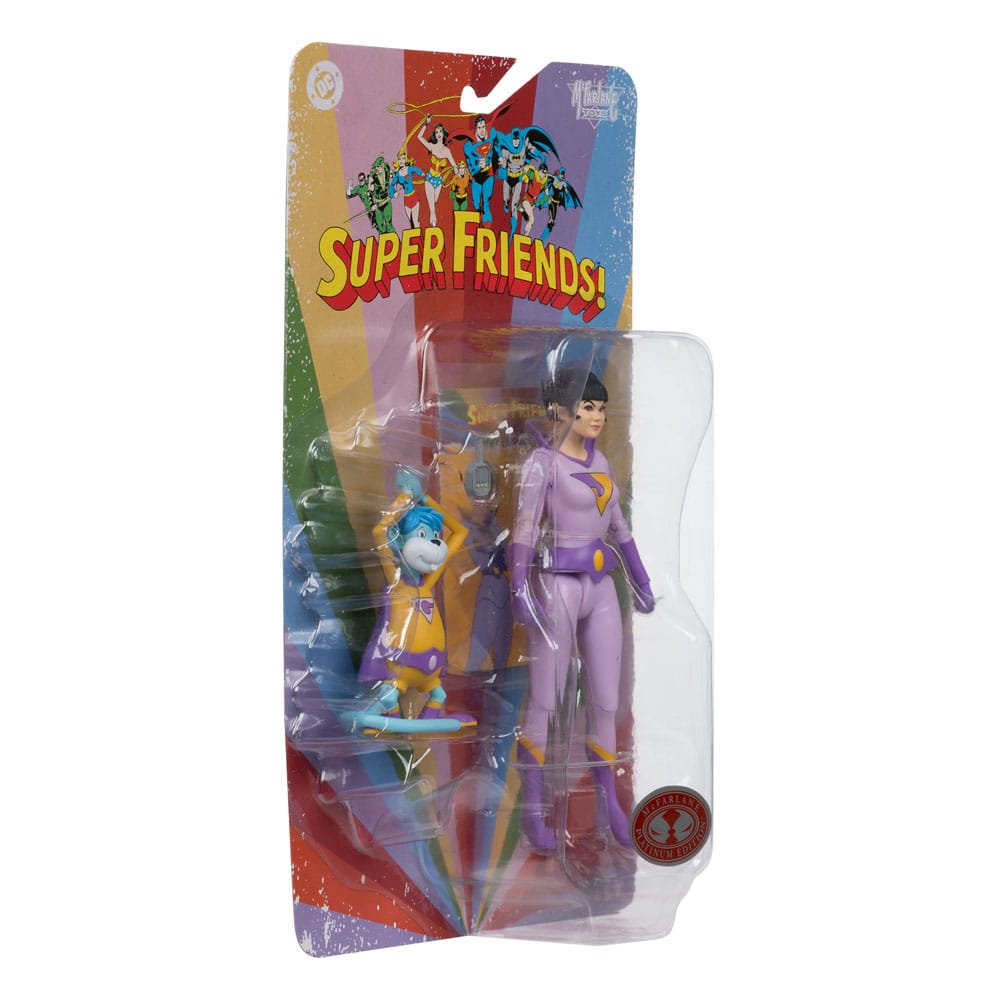 DC Retro Super Friends Actionfigur Jayna & Gleek (Red Platinum Edition) 15 cm