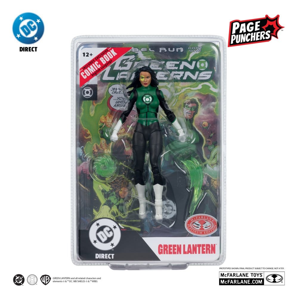 DC Direct Page Punchers Actionfigur Jessica Cruz (Green Lanterns # 48) (Red Platinum Edition) 18 cm