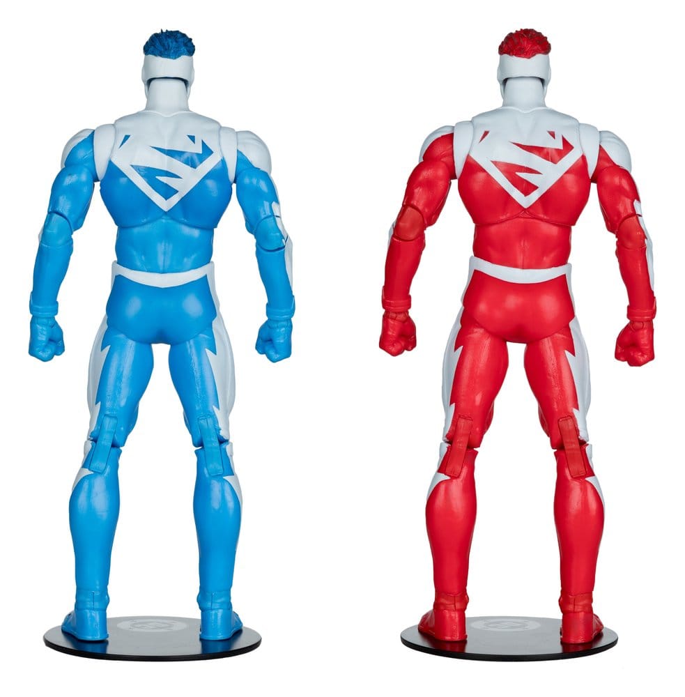 DC Multiverse Actionfiguren 2er-Pack Superman Blue vs. Superman Red (Gold Label) 18 cm