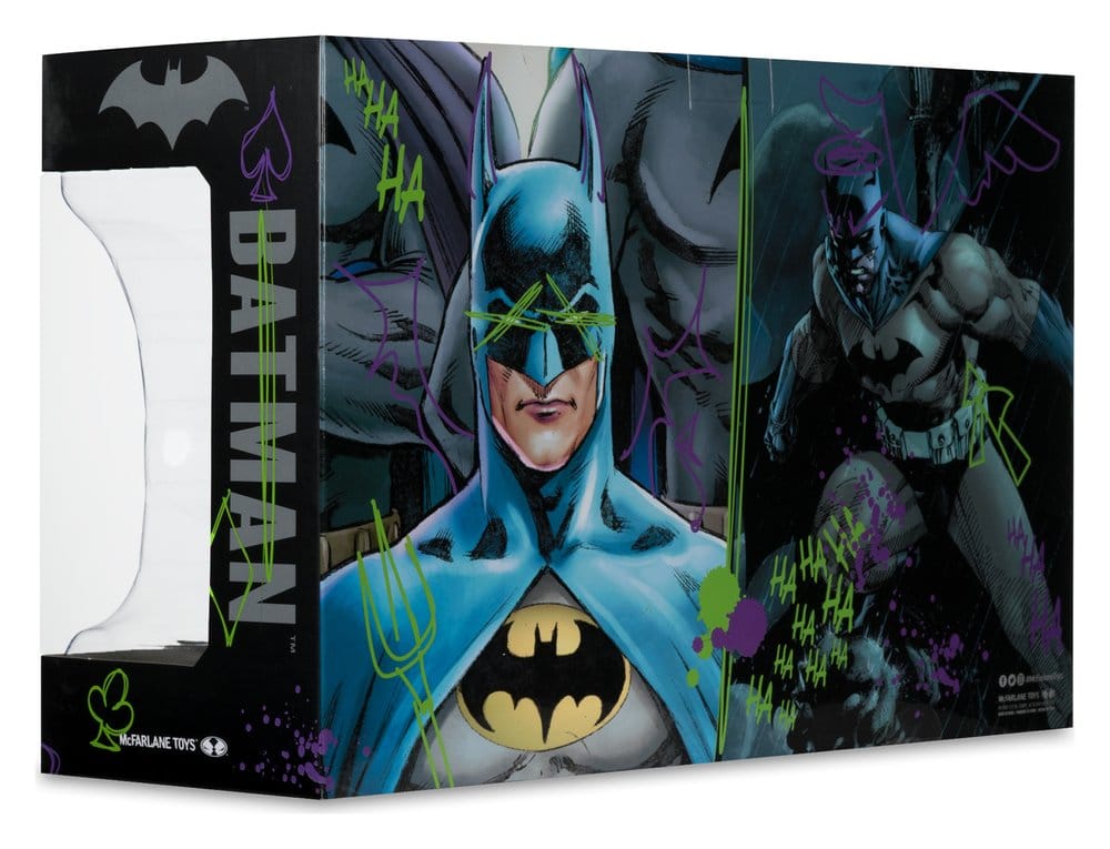 Batman DC Direct Mini-Replik 1/3 2er-Pack Batman Masken Hush & Knightfall (Jokerized) (Gold Label) 18 cm