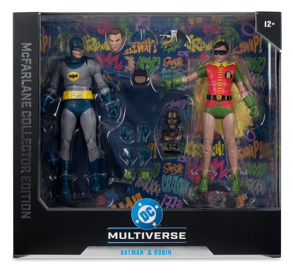 Batman Classic TV Series DC Multiverse McFarlane Collector Edition Actionfiguren 2er-Pack Batman und Robin 18 cm