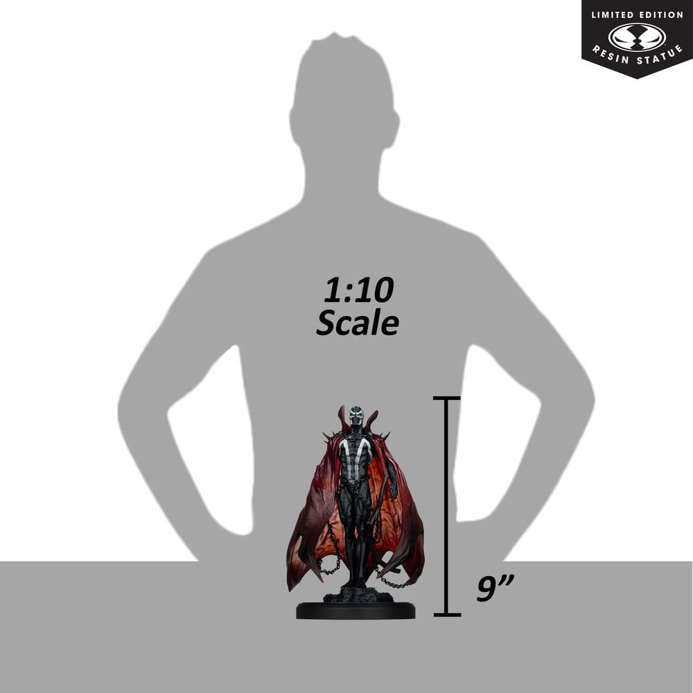 Spawn Black White & Red All Over Statue 1/10 Spawn by Pupeteer Lee 23 cm