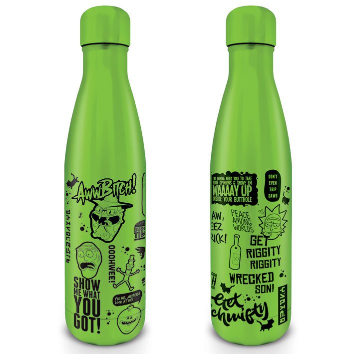 Rick and Morty Trinkflasche Quotes 