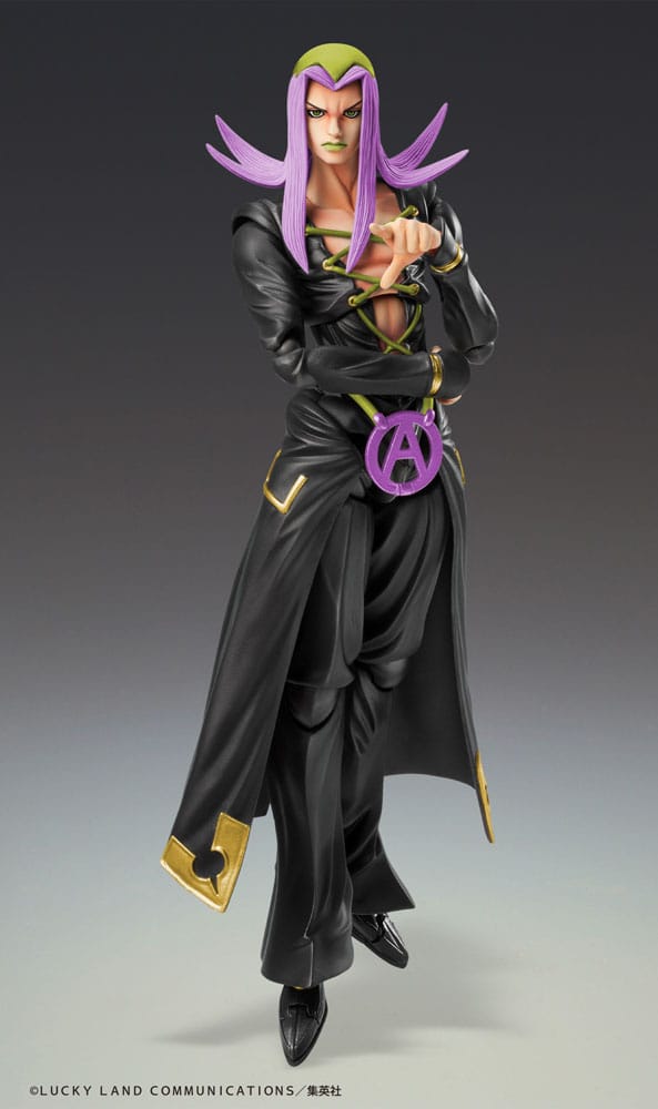 JoJo's Bizarre Adventure Part 5 Super Action Actionfigur Chozokado Leone Abbacchio Black Ver. 16 cm 