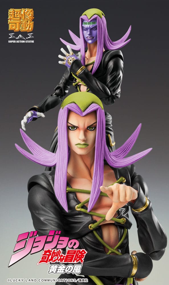 JoJo's Bizarre Adventure Part 5 Super Action Actionfigur Chozokado Leone Abbacchio Black Ver. 16 cm 