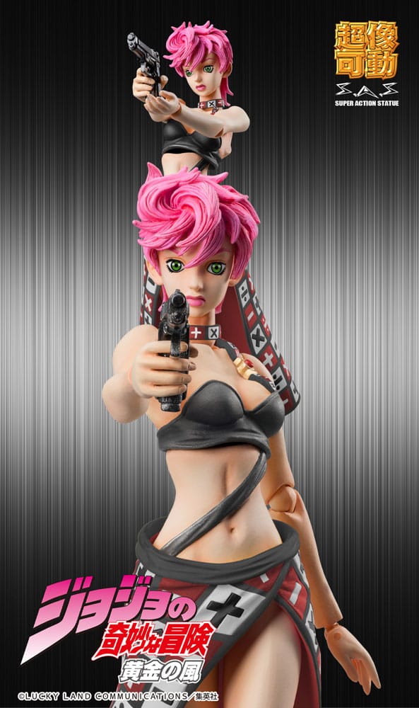JoJo's Bizarre Adventure Part 5 Super Action Actionfigur Trish Una Black Ver. 15 cm   