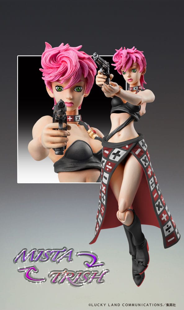 JoJo's Bizarre Adventure Part 5 Super Action Actionfigur Trish Una Black Ver. 15 cm   