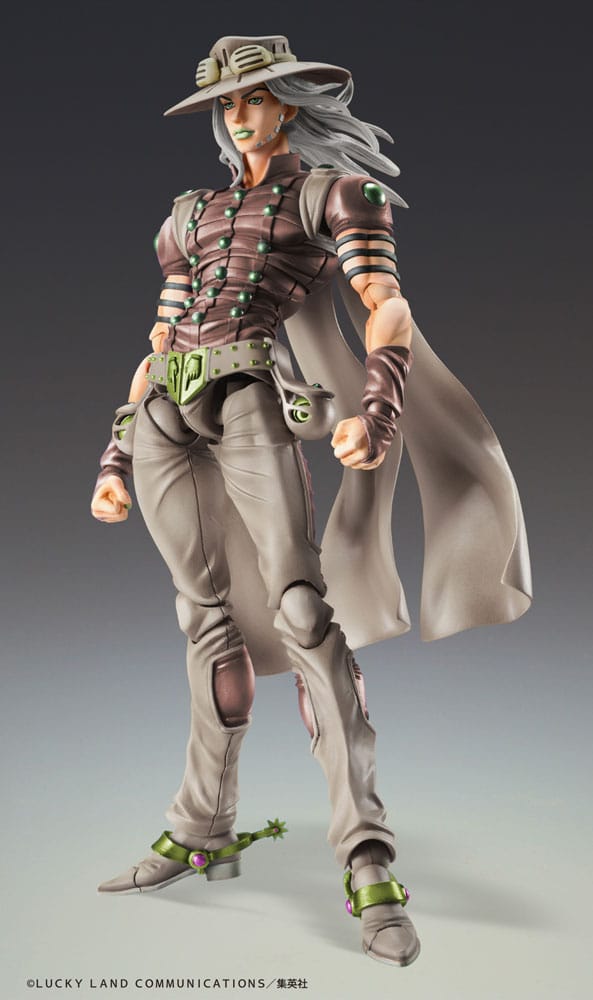 JoJo's Bizarre Adventure Part7 Steel Ball Run Super Action Actionfigur Chozokado Gyro Zeppeli Third 16 cm  