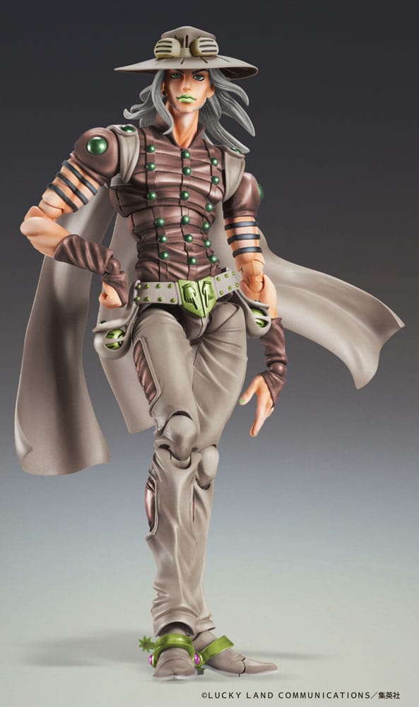 JoJo's Bizarre Adventure Part7 Steel Ball Run Super Action Actionfigur Chozokado Gyro Zeppeli Third 16 cm  