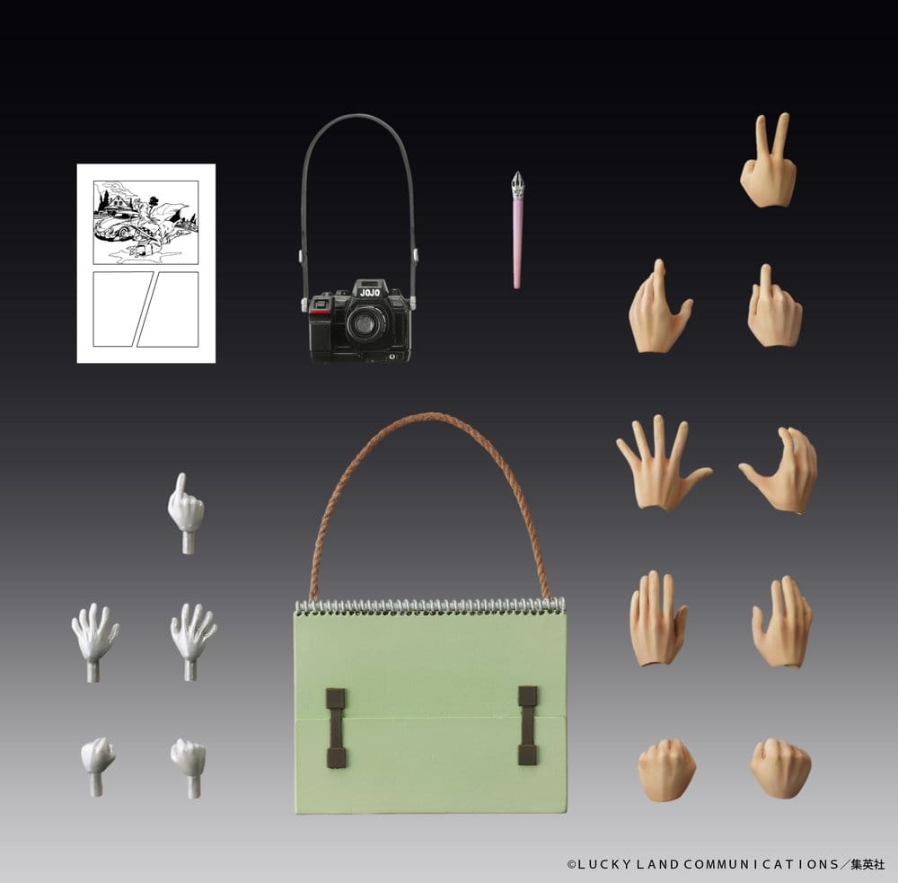 JoJo's Bizarre Adventure: Diamond Is Unbreakable Action Actionfigur Chozokado Rohan Kishibe & Heaven's Door (Rerelease) 15 cm