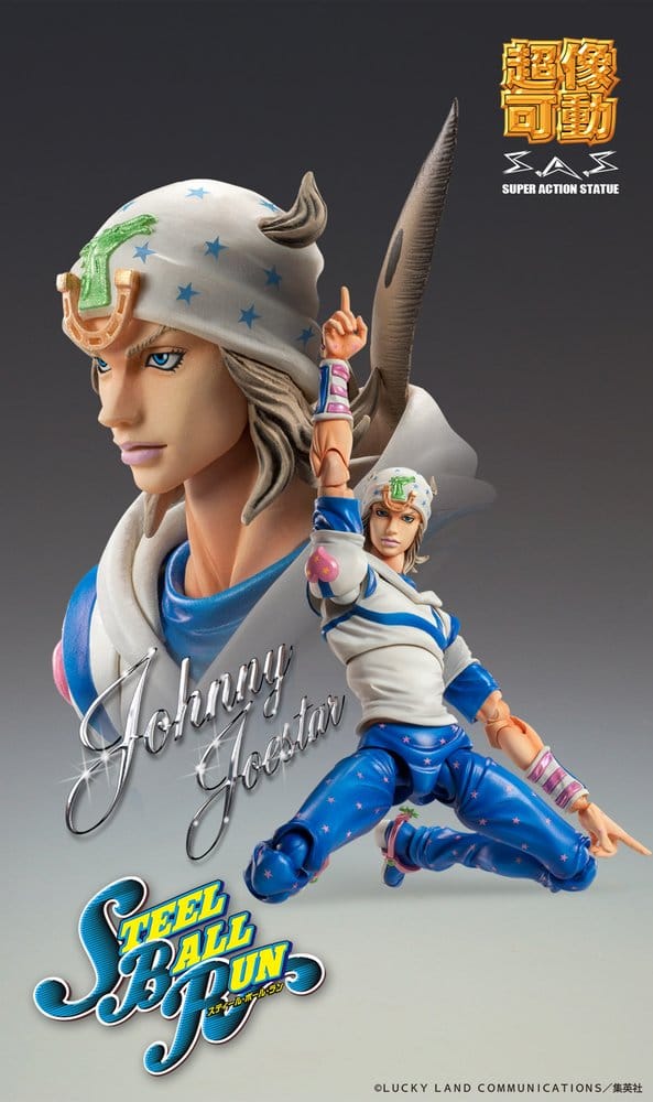 JoJo's Bizarre Adventure Part 7: Steel Ball Run Chozokado Super Action Actionfigur Johnny Joestar 15 cm 