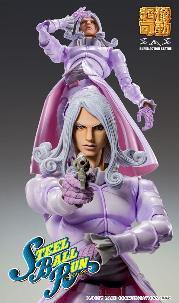JoJo's Bizarre Adventure Part7 Steel Ball Run Super Action Actionfigur Chozokado Funny Valentine Second 15 cm 