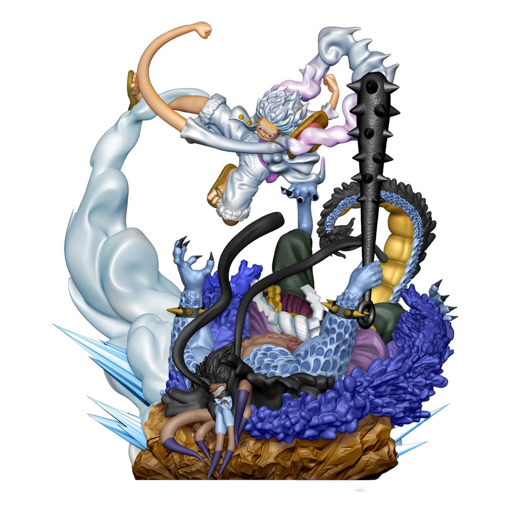 One Piece Petitrama PVC Mini-Statue Logbox Re Birth Gear Fifth Special Set 9 cm