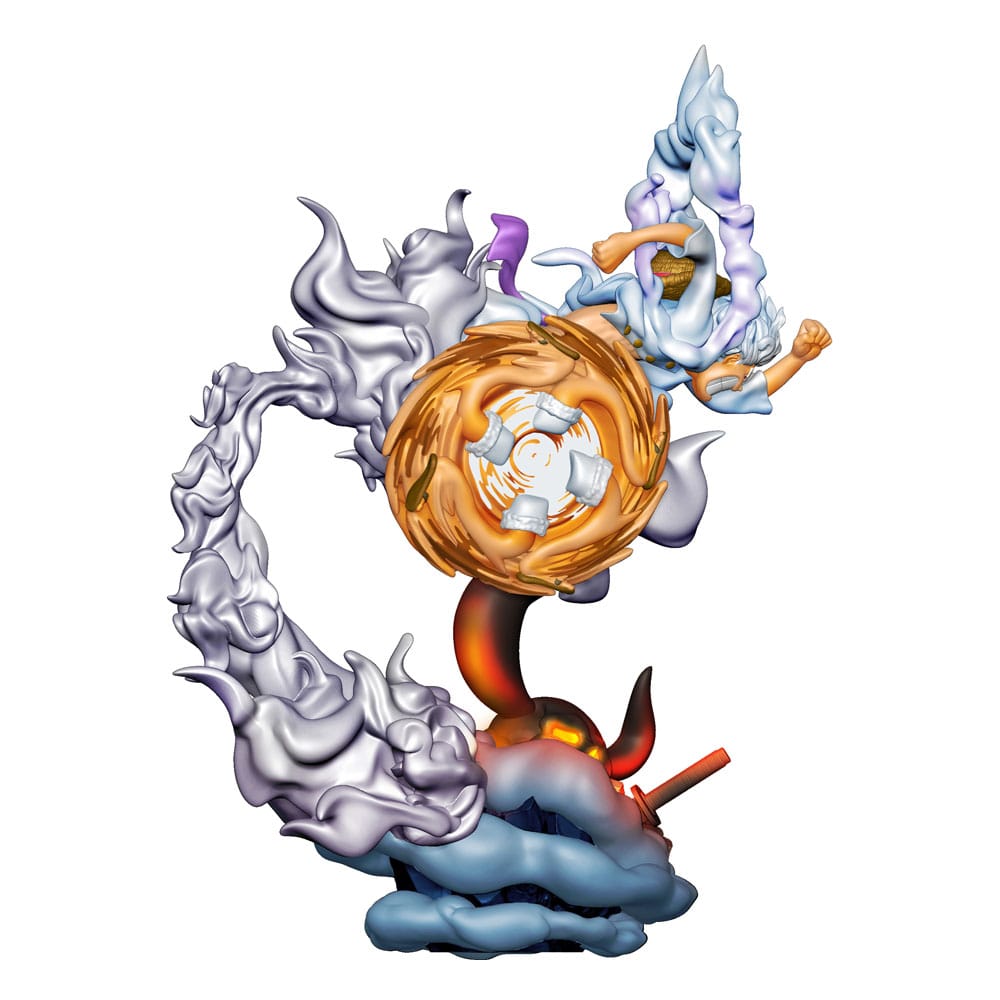 One Piece Petitrama PVC Mini-Statue Logbox Re Birth Gear Fifth Special Set 9 cm