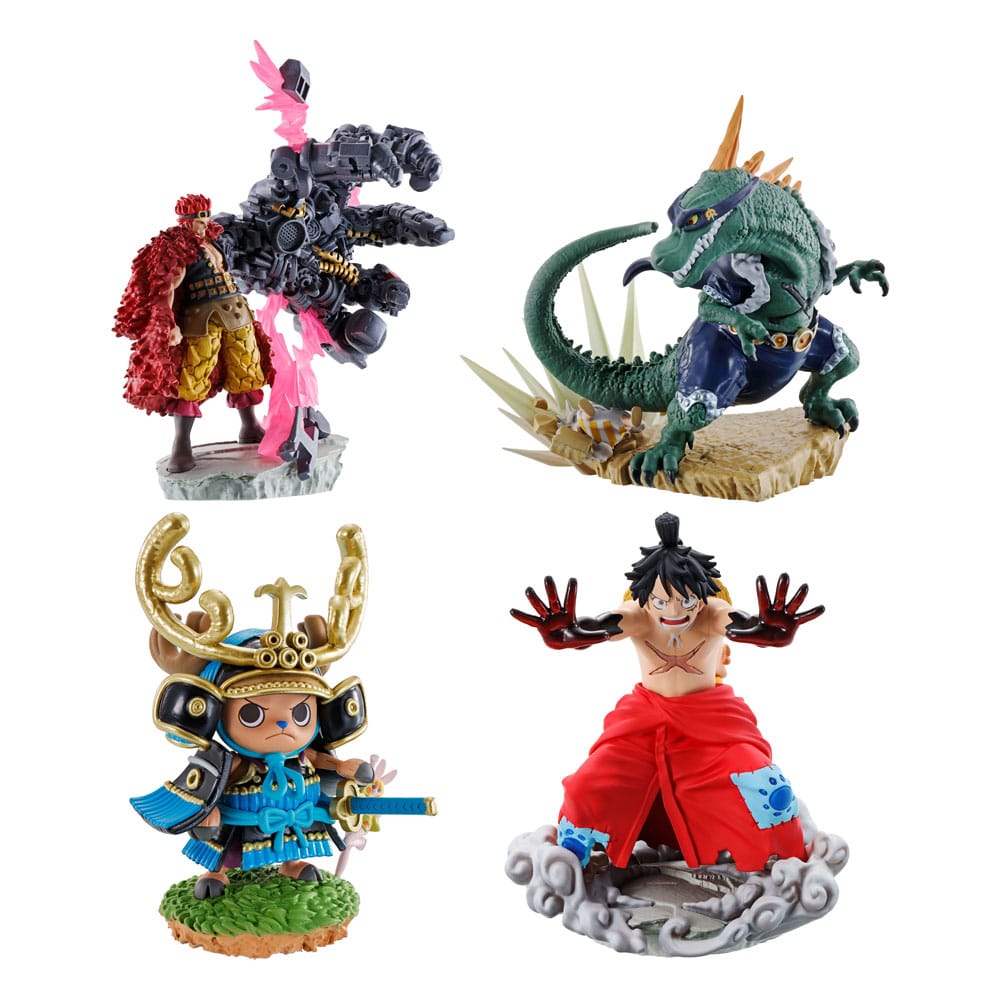 One Piece Petitrama PVC Mini-Statue Logbox Re Birth Wanokuni Vol. 2 Set 9 cm          