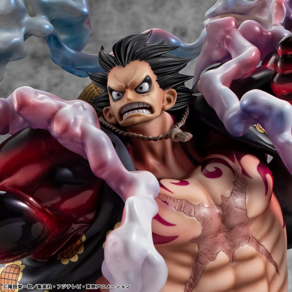 One Piece Portrait.Of.Pirates SA-Maximum PVC Figur Monkey D. Ruffy Gear 4 Bounce-Man 10th Limited Ver. 30 cm