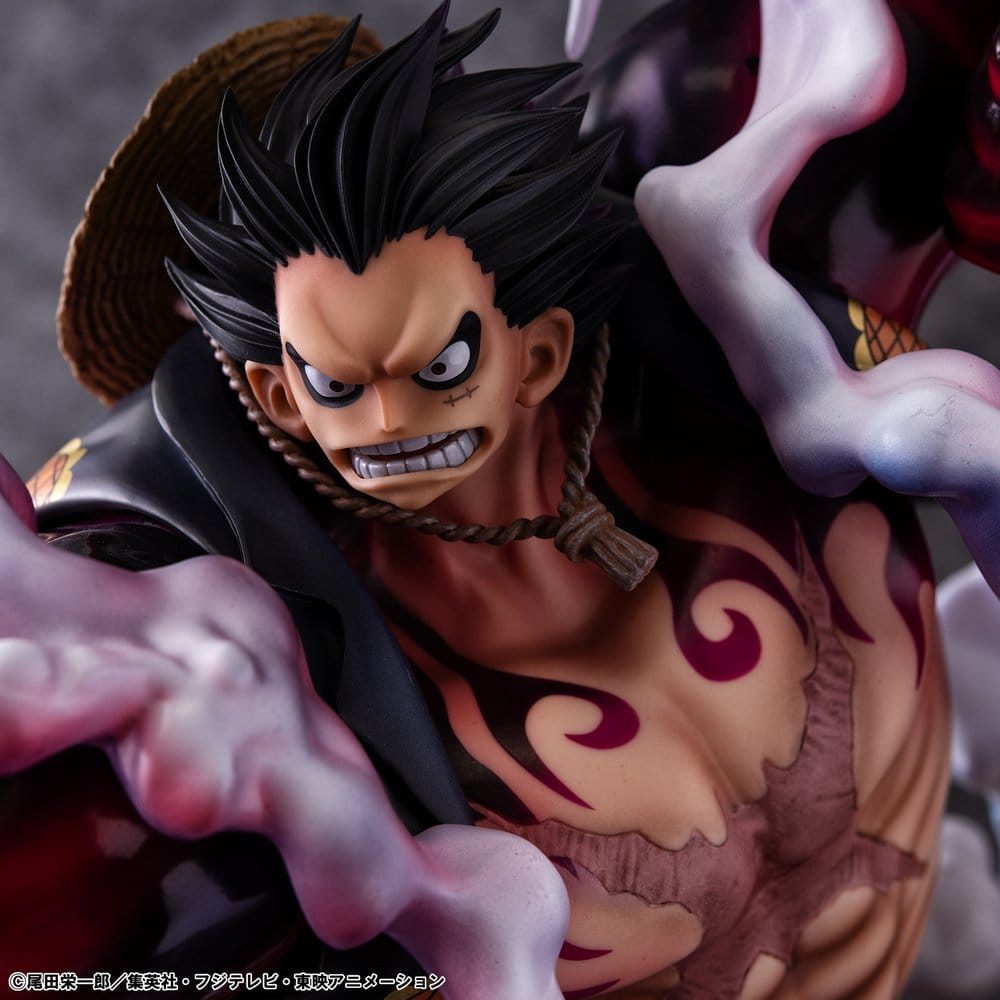 One Piece Portrait.Of.Pirates SA-Maximum PVC Figur Monkey D. Ruffy Gear 4 Bounce-Man 10th Limited Ver. 30 cm