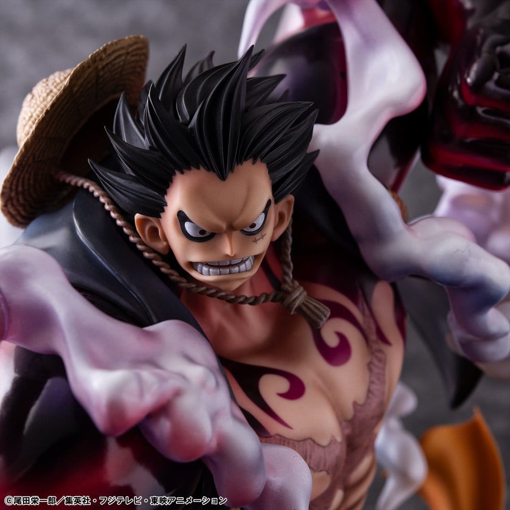 One Piece Portrait.Of.Pirates SA-Maximum PVC Figur Monkey D. Ruffy Gear 4 Bounce-Man 10th Limited Ver. 30 cm