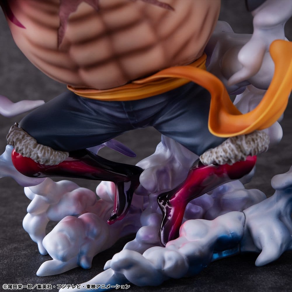 One Piece Portrait.Of.Pirates SA-Maximum PVC Figur Monkey D. Ruffy Gear 4 Bounce-Man 10th Limited Ver. 30 cm