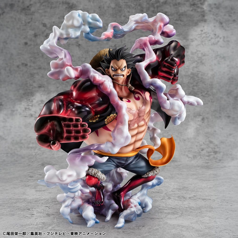 One Piece Portrait.Of.Pirates SA-Maximum PVC Figur Monkey D. Ruffy Gear 4 Bounce-Man 10th Limited Ver. 30 cm