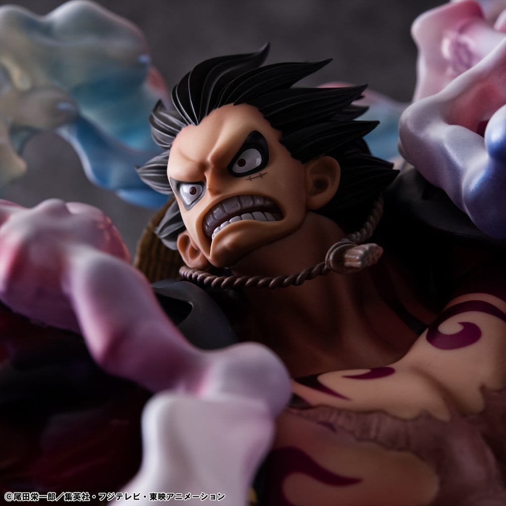 One Piece Portrait.Of.Pirates SA-Maximum PVC Figur Monkey D. Ruffy Gear 4 Bounce-Man 10th Limited Ver. 30 cm