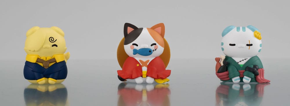 One Piece Mega Cat Project Sammelfiguren 3er-Pack Nyan Piece Nyan! Happy Trio 2024 Limited Ver. 3 cm 